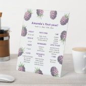 ブラックベリーファースト誕生日マイルストーン誕生日 台座サイン (インサイチュ)