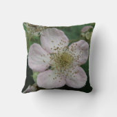 ブラックベリーフラワーマクロ枕 クッション (裏面)