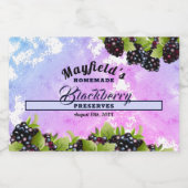 ブラックベリーフルーツキャニング | Jam Jarラベル フードラベル (シングルラベル)