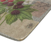 ブラックベリーフローラガーデンフラワーバタフライアート カッティングボード (角)