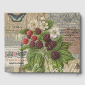 ブラックベリーフローラガーデンフラワーバタフライアート ゲストブック (裏面)