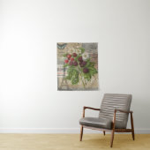 ブラックベリーフローラガーデンフラワーバタフライアート タペストリー (インサイチュ)