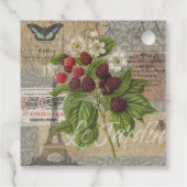 ブラックベリーフローラガーデンフラワーバタフライアート フェイバータグ (裏面)