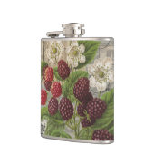 ブラックベリーフローラガーデンフラワーバタフライアート フラスク (左)