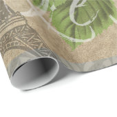 ブラックベリーフローラガーデンフラワーバタフライアート ラッピングペーパー (ロールコーナー)