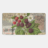 ブラックベリーフローラガーデンフラワーバタフライアート 横断幕 (横)