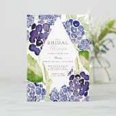 ブラックベリーブライダルシャワー |水彩ベリー 招待状 (スタンド正面)