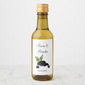 ブラックベリーブラックベリー果実サマー結婚ズ ワインラベル (正面)