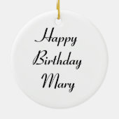 ブラックベリーボナンザカスタム誕生日 セラミックオーナメント (裏面)