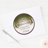 ブラックベリーラベル1 ラウンドシール (封筒)