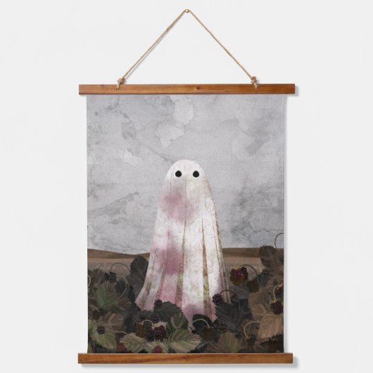 ブラックベリー幽霊 吊り下げ型タペストリー (正面)