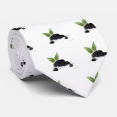 ブラックベリー果実の水色絵画の ネクタイ (ロール)