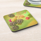 「ブラックベリー果実植物」かわいい写真。買今 コースター (左側)