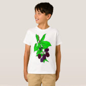 ブラックベリー果実 Tシャツ (正面フル)