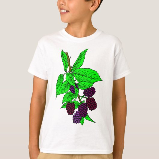ブラックベリー果実 Tシャツ (正面)
