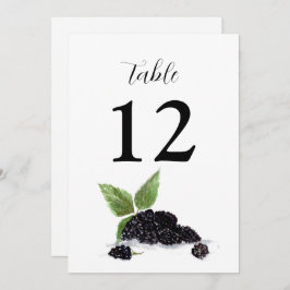 ブラックベリー素朴結婚果実 招待状