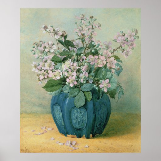 ブラックベリー花 ポスター (正面)