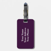 ブラックベリー荷物タグ ラゲッジタグ (裏面縦)