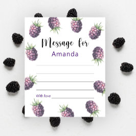 ブラックベリー誕生日タイムカプセルメッセージ