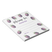 ブラックベリー誕生日タイムカプセルメッセージ ノートパッド (アングル)