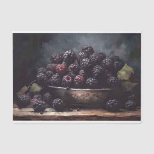 ブラックベリー1デコページ紙 薄葉紙 (正面)