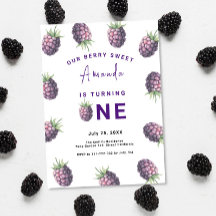 ブラックベリー1歳の誕生日パーティー | ベリー ファースト