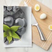 ブラックベリー2個 キッチンタオル (四つ折り)