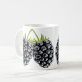 ブラックベリー2個 コーヒーマグカップ (正面左)