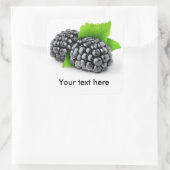 ブラックベリー2個 スクエアシール (バッグ)