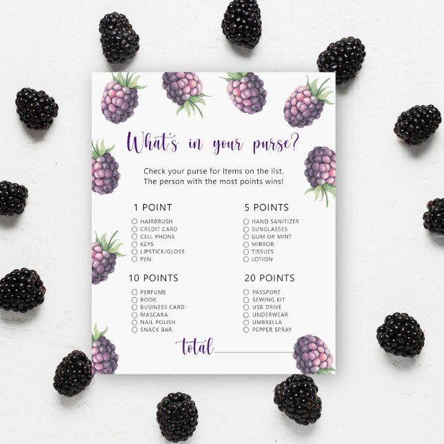 ブラックベリー – あなたの財布の赤ちゃんシャワーゲームに何がある (クリエイターアップロード済み)