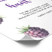 ブラックベリー – おしゃぶり狩りベビーシャワーゲーム ポスター (角)