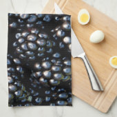 ブラックベリー キッチンタオル (四つ折り)