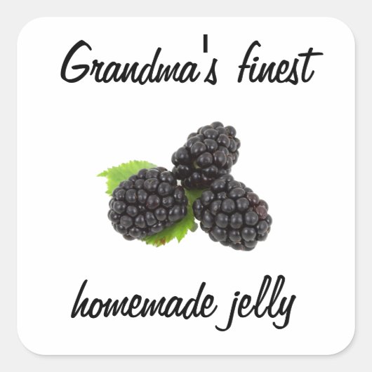 ブラックベリー スクエアシール (正面)