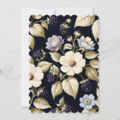 ブラックベリー ブルームス ブライズシャワー ティーパーティー 招待状 (裏面)