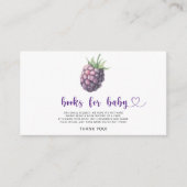 ブラックベリー – ベビーチケット用の本 エンクロージャーカード (正面)