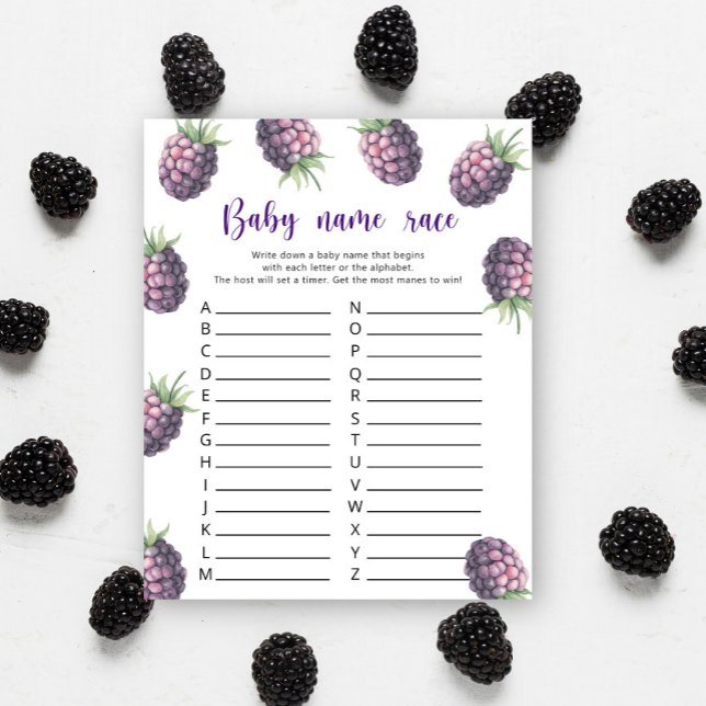 ブラックベリー – ベビー名レースゲーム (クリエイターアップロード済み)