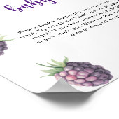 ブラックベリー – ベビー ポスター (角)