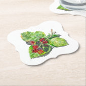 ブラックベリー ペーパーコースター (アングル)