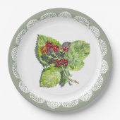 ブラックベリー ペーパープレート (正面)