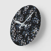 ブラックベリー ラウンド壁時計 (傾斜)
