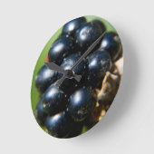 ブラックベリー ラウンド壁時計 (傾斜)