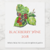 ブラックベリー ワインラベル (シングルラベル)