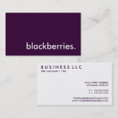ブラックベリー 名刺 (正面/裏面)
