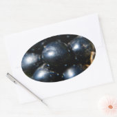 ブラックベリー 楕円形シール (封筒)