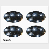 ブラックベリー 楕円形シール (シート)