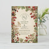 ブラックベリ素朴ーヴィンヤード結婚ズ 招待状 (スタンド正面)