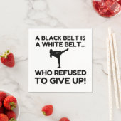 ブラックベルト拒否 スタンダードカクテルナプキン (インサイチュ)