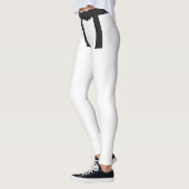 ブラックベルト空手マーシャルアーツホワイト レギンス (左)