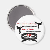 ブラックベルト1空手Tシャツ&アパレル マグネット (正面/裏面)