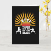 ブラックベルト カード (黄色い花)